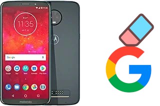 How to delete the Google account in Motorola Moto Z3 Play