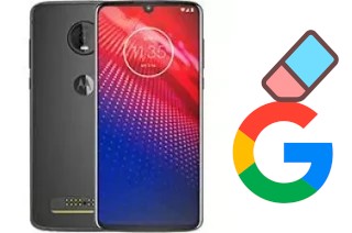 How to delete the Google account in Motorola Moto Z4 Force