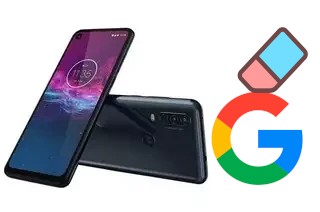 How to delete the Google account in Motorola One Action