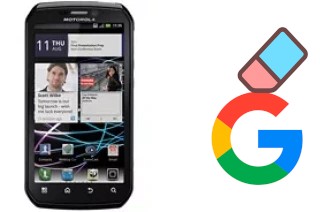 How to delete the Google account in Motorola Photon 4G MB855