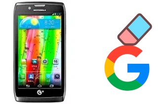 How to delete the Google account in Motorola RAZR V MT887