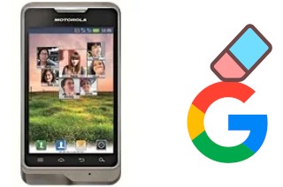 How to delete the Google account in Motorola XT390