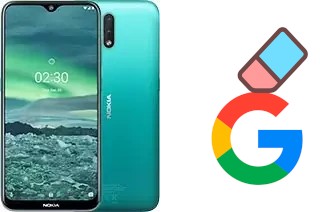 How to delete the Google account in Nokia 2.3