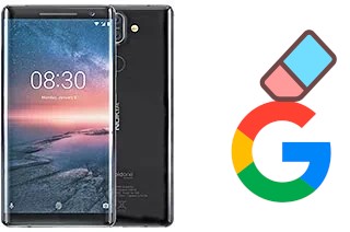 How to delete the Google account in Nokia 8 Sirocco