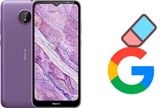 How to delete the Google account in Nokia C10