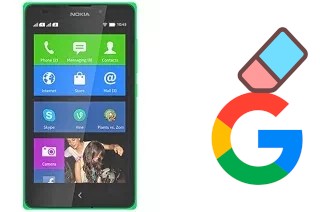 How to delete the Google account in Nokia XL