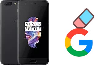 How to delete the Google account in OnePlus 5