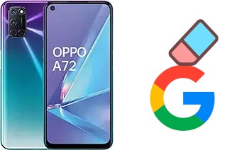 How to delete the Google account in Oppo A72