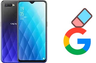 How to delete the Google account in Oppo A7x