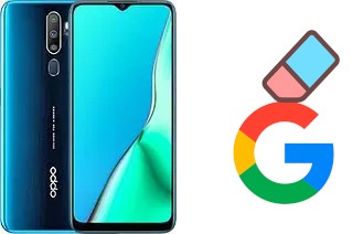 How to delete the Google account in Oppo A9 (2020)