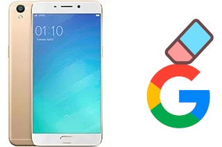 How to delete the Google account in Oppo F1 Plus