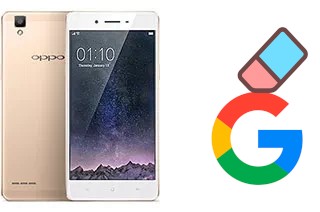 How to delete the Google account in Oppo F1