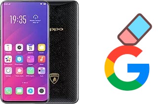 How to delete the Google account in Oppo Find X Lamborghini Edition