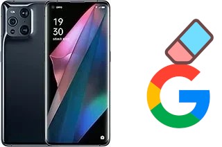 How to delete the Google account in Oppo Find X3