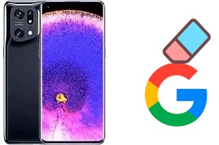 How to delete the Google account in Oppo Find X5 Pro