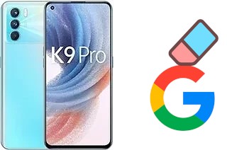 How to delete the Google account in Oppo K9 Pro