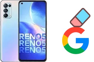 How to delete the Google account in Oppo Reno5 4G