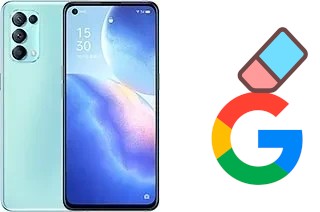 How to delete the Google account in Oppo Reno5 K