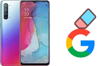 How to delete the Google account in Oppo Reno3