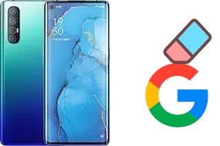 How to delete the Google account in Oppo Reno3 Pro