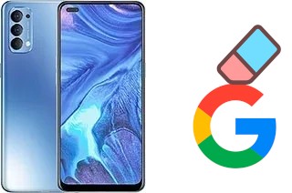 How to delete the Google account in Oppo Reno4