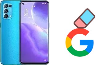 How to delete the Google account in Oppo Reno5 5G