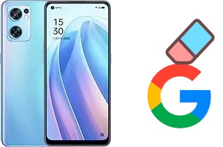 How to delete the Google account in Oppo Reno7 SE 5G