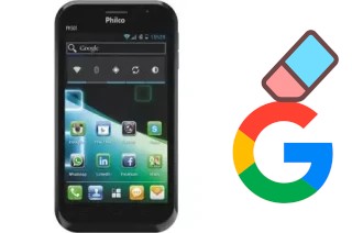 How to delete the Google account in Philco PH501