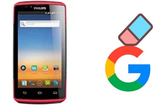 How to delete the Google account in Philips W7555