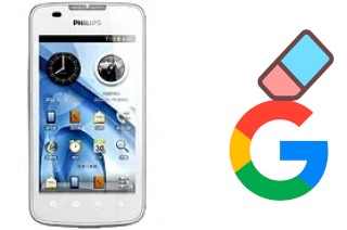 How to delete the Google account in Philips D633