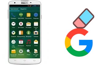 How to delete the Google account in Philips I928