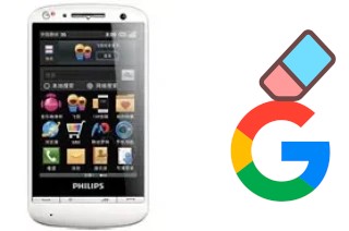 How to delete the Google account in Philips T910