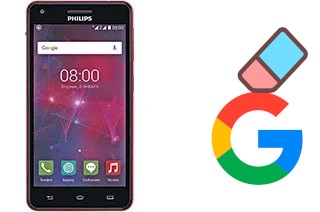 How to delete the Google account in Philips V377