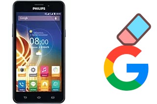 How to delete the Google account in Philips V526