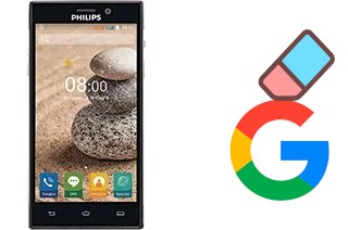 How to delete the Google account in Philips V787