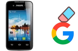 How to delete the Google account in Philips W5510