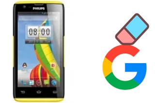 How to delete the Google account in Philips W6500