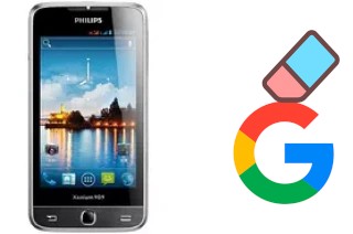 How to delete the Google account in Philips W736