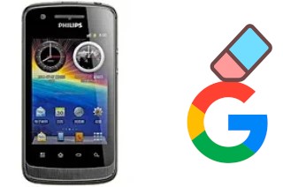 How to delete the Google account in Philips W820