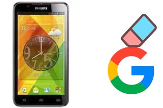 How to delete the Google account in Philips W8355