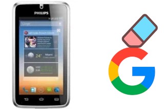 How to delete the Google account in Philips W8500