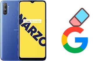 How to delete the Google account in Realme Narzo 10A