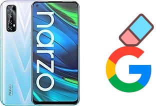 How to delete the Google account in Realme Narzo 20 Pro