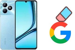 How to delete the Google account in Realme Note 50