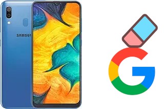 How to delete the Google account in Samsung Galaxy A30