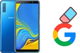 How to delete the Google account in Samsung Galaxy A7 (2018)