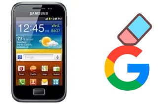 How to delete the Google account in Samsung Galaxy Ace Plus S7500