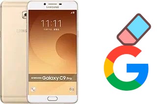 How to delete the Google account in Samsung Galaxy C9 Pro