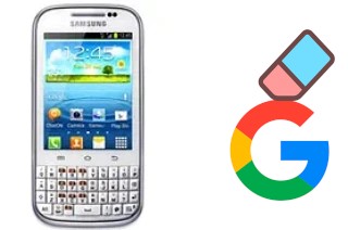 How to delete the Google account in Samsung Galaxy Chat B5330