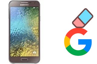 How to delete the Google account in Samsung Galaxy E5